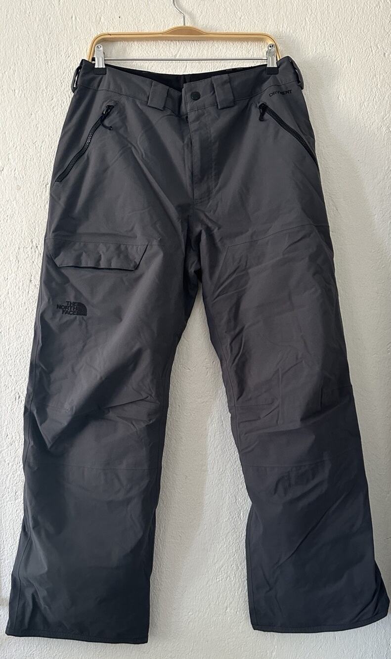 The North Face DryVent Snow Pants Men's Medium Long Gray Waterproof Ski Shell